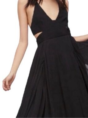 Free People Black Lille Maxi Dress